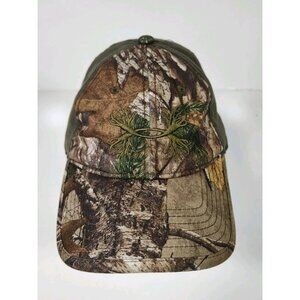 Under Armour Camouflage Hunting Snapback Hat Cap Antlers Embroidered Green